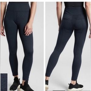 Athleta Black Delancey Herringbone Legging - size small- LIKE NEW!!